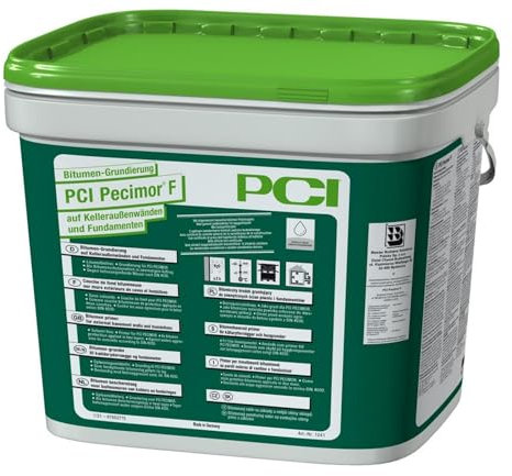 PCI Pecimor F 10 L Bitumen-Grundierung auf Kelleraußenwände und Fundamente Bitumen-Schutzanstrich Sika