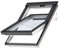BAUBAY Dachfenster-Set GLU MK06 (78x118 cm) aus Kunststoff | Fenster mit 3-fach Verglasung 0061 | Innovative Öffnungsleiste - inkl. Eindeckrahmen für DachZiegel Ebene Ziegel (1,5-12cm)