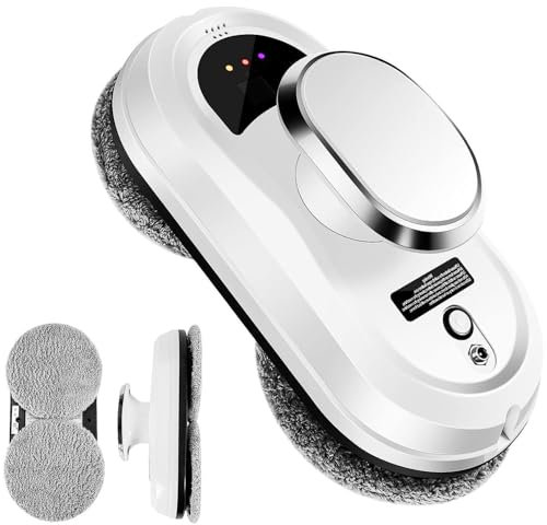 Fensterputzroboter- Ferngesteuerter Fensterreinigungsroboter, 5600Pa Starke Saugkraft, Automatischer Fensterwascher-Roboter, mit Automatischem Wasserstrahl, für IFenster/Fliesen/Klassentür