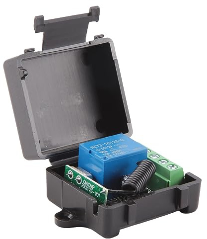 Cpolebev DC 12V 1CH 433MHz Interruptor de control remoto inalambrico universal Receptor de Rele de 433 MHz Modulo de boton del transmisor Diy Kit