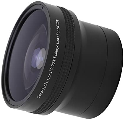 KIMISS 58 Mm Fisheye-objektiv för/DSLR - 0,25x Supermakroobjektiv, för Kreativ Fotografering