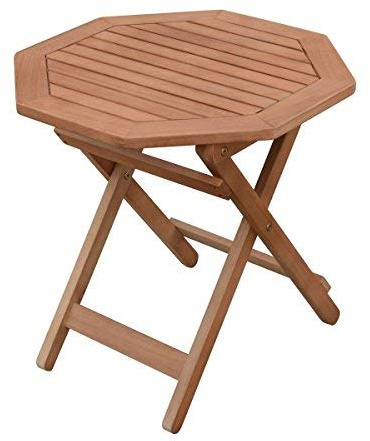 Spetebo Eukalyptus trädgårdsbord oljat hopfällbart – 50 x 50 cm