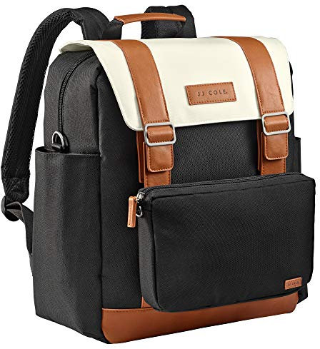JJ Cole Bloomfield Modularer Rucksack, Elfenbeinfarben und Onyx