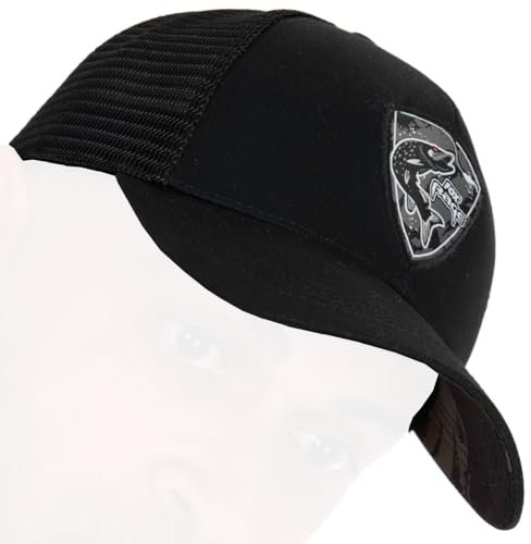 Fox Rage Angelmütze, Cappy für Angler Limited Edition Black Pike Trucker Cap, Angler, Kappe