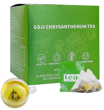Goji Berry Chrysanthemum Tea, Chrysanthemum Wolfberry Tea - Cleansing Your Liver, Chrysanthemum Goji Berry Flower & Herbal Tea, Chrysanthemum Goji Berry Tea (1)