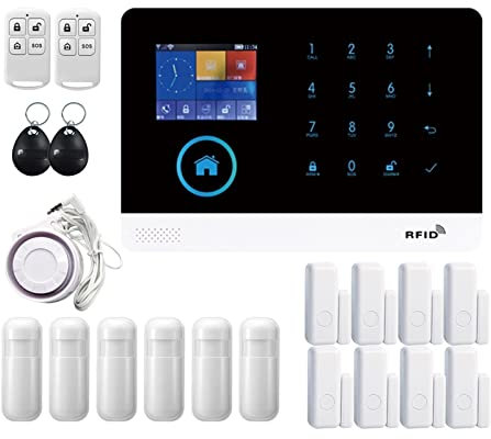 Sistema de alarma de seguridad para el hogar, YS PG-103 4G GSM de alarma inalámbrico Aplicación Tuya for alarma de seguridad en el hogar Sensor PIR Sensor de puerta Kit de hogar inteligente para el ho