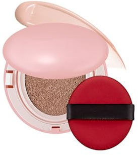 Fondation - Koreanische Halbmatte Wasserdichte Cushion Foundation | 72-Stunden-Dauerhydratation für reife Haut (21N, 18g)