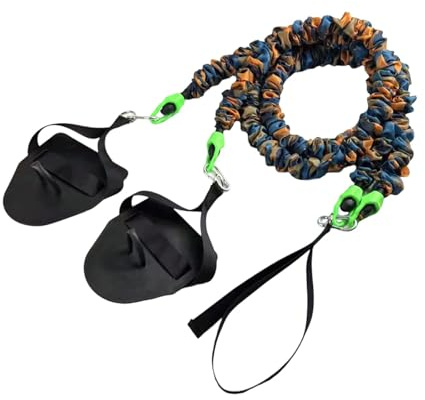 MotiveTech Bande de Résistance de Natation Corde D'Entraînement de Natation Latex Haute Résistance Renforcement des Bras Élastique Accessoire Portable Adaptée Po, Jaune 40 LB