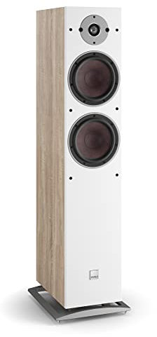 DALI Oberon 7 – Helle Eichenholz-Standlautsprecher Paar mit 2 x 7″ Holzfaser-Tieftönern, SMC-Magnetsystem & 29 mm Soft-Dome – Für Musikliebhaber & Heimkino