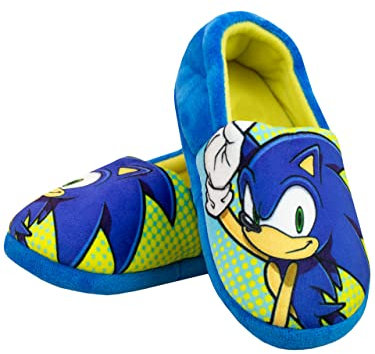 Sonic The Hedgehog Jungen Hausschuhe Blau 33