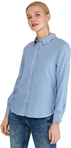 Street One Damen A343795 Langarmbluse, Original Blue, 44 EU