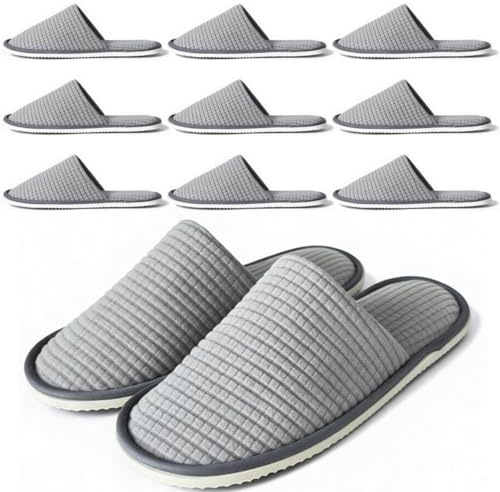 Anmerl Disposable Guest Slippers - Non-Slip Washable Hotel Shoes