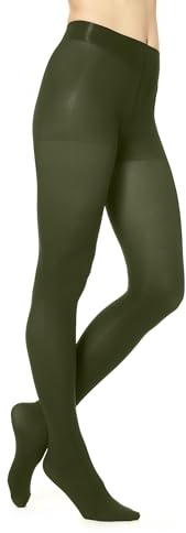 HUE Super blickdichte Strumpfhose mit Kontrolloberteil, Forest Night, 1