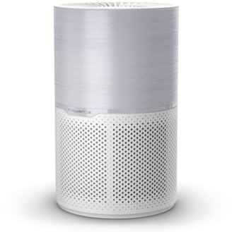 Rowenta Pure Air Compact Luftreiniger, für Zuhause, hocheffiziente Luftreinigung, bis 52 m², 3-in-1 Filterung, HEPA Allergy+, Echtzeit-Luftqualitätsanzeige, Weiß/Grau, PU2220F0