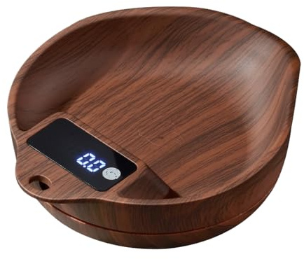 Kanoauo Báscula Para Café,Precisión 0.1g Báscula Digital para Alimentos Recargable - Máquina de Pesaje de Cocina de Alta Precisión de 1kg,Para Tienda Oficina Cafetería Mostrador