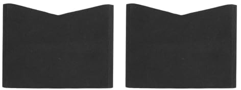 Non-Slip Drum Block for Hi-Hat Stand and Double Kick Pedal, 2-Pack EVA Foam Anchor for Jazz Drum Set, Compatible with Pedals on Carpet or Drum Rug, 166mm x 120mm x 52mm, Black