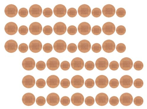 VICASKY 100pcs Flexible Fabric Finger and Toe Bandages, Large Round Adhesive Plasters 22mm 38mm, Breathable Elastic for Outdoor Sports and Travel