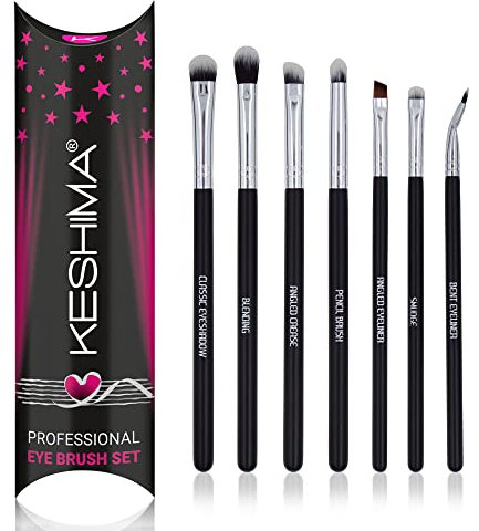 Professional Eyeshadow Brushes and Eyeliner Brush Set by Keshima