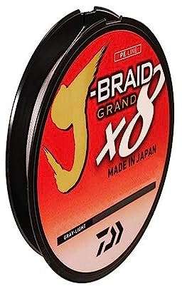 Daiwa J-Braid Grand 8X 300YDS Filler Spool Gray Light