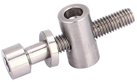 Alomejor Titanium Alloy Bicycle Seatpost Screw M5 x 30mm – Lightweight, Corrosion-Resistant Round Head Fixing Bolt for Road, Mountain & Hybrid Bikes – Compatible with Most Standard Seatpost