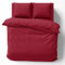 Alreya Mako Satin Bettwäsche 200 x 220 cm - 100% Baumwolle mit YKK Reißverschluss, Superweiches Bettbezug, OEKO-TEX® Standard Zertifiziert, Rot, nur Bettbezug