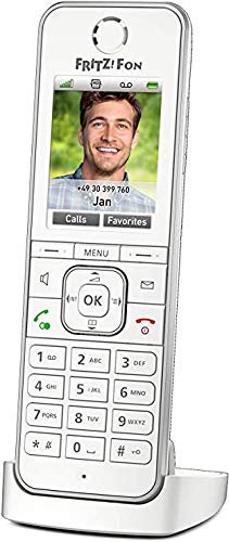 AVM FRITZ!Fon C6 UK Edition DECT (cordless telephone with HD telephony, high-resolution, colour display and optimal for FRITZ!Box with DECT base station)