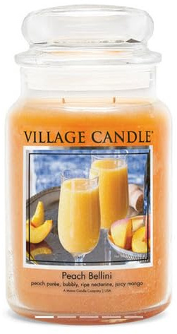 VILLAGE CANDLE PEACH BELLINI 602GR.