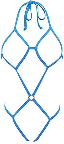 SHERRYLO Sexy Mini Monokini Extreme Micro Bikinis pour Femme Divers Style Sexy, turquoise, Taille Unique