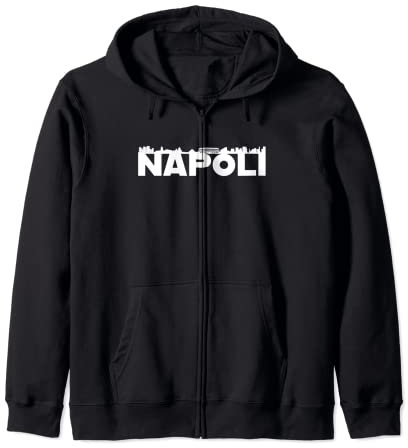 Napoli Italien City Skyline Silhouette Umrissskizze Kapuzenjacke
