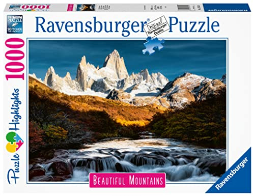 Ravensburger Puzzle 17315 - Fitz Roy, Patagonien - 1000 Teile Puzzle, Beautiful Mountains Kollektion, für Erwachsene und Kinder ab 14 Jahren