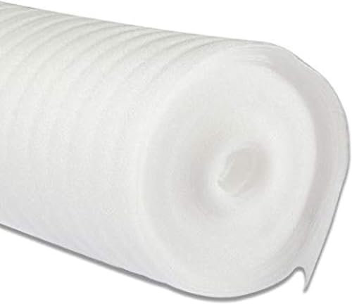 2mm White Foam Underlay for Any Laminate / Real Wood Flooring - 1m x 15m (15m2 Roll Size) - Acoustic / Insulation Underlay by KK