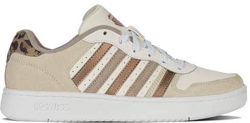 K-Swiss Damen Court Palisades Sneaker, WHCPGR/ROSGL/Leo/SWH, 39 EU