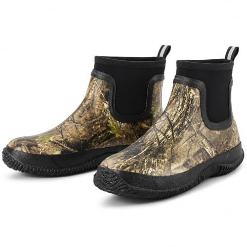 Jollywalk ankle wellies, 100% rubber, waterproof, anti slip, easy to clean, suitable for fishing and household chores