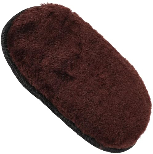 Hemobllo Guanto per Lucidare Stivali in Pelle Pelliccia di Agnello, Panno Grande per Pulizia Scarpe e Superfici Auto, per Domestico Assorbimento Efficiente