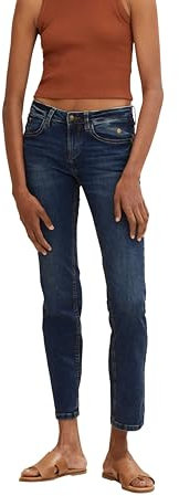 TOM TAILOR Damen Alexa Straight Jeans, 10281 - Mid Stone Wash Denim, 33W / 32L
