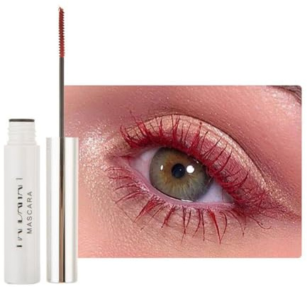 Allbestaye Bunt Wimperntusche Wasserfest Feiner Pinsel Grün Schwarz Weiß Wimpern Long-lasting (11#)