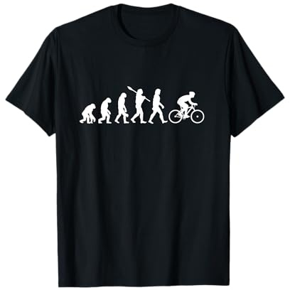 T-Shirt Evolution Cycliste | Idée Cadeau pour Les Motards de Montagne T-Shirt