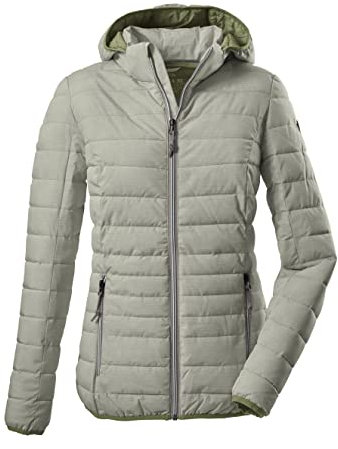 G.I.G.A. DX Damen Casual Funktionsjacke in Daunenoptik mit abzippbarer Kapuze, Pistazie, 36