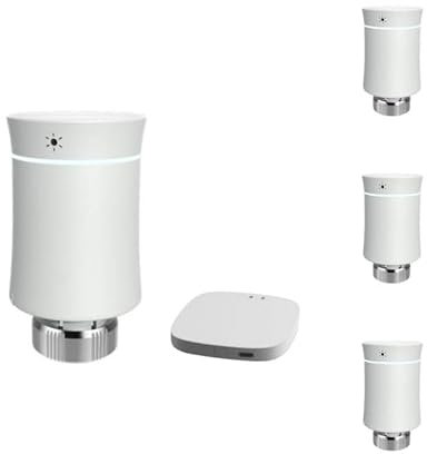 SILAMP Universal-Thermostatkopf Heizungsregler mit Touchscreen mit LCD-Display