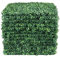 18 PCS Artificial Leaves Hedge Panels Hedge Wall Panels Artificial Grass Backdrop Wall 40 X 60cm 4cm Green Grass Wall for Decor Privacy Fence Indoor Outdoor Garden (Drak Green, 18 Pcs)