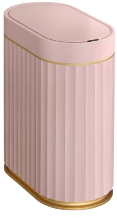 ELPHECO Sensor Trash Can 2 Gallon Waterproof Motion Sensor Trash Can, Automatic Bathroom Trash Bin, Slim Garbage Can (Pink, 2 Gallon)