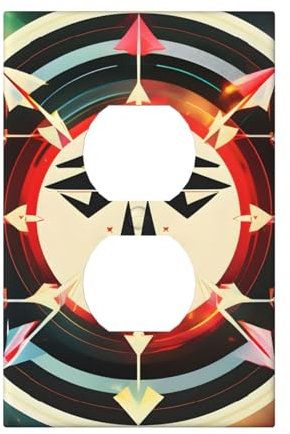 Cubiertas de salida de impresión de ciervo de flechas de caza, 1 placas de pared de tamaño estándar, cubiertas delanteras de doble salida de policarbonato