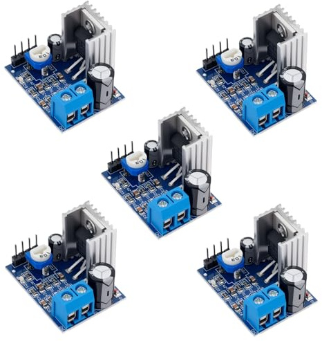 LAOMAO TDA2030A Modulo amplificatore per audio fai da te - DC 6-12 V 18 W mono amplificatore, qualità audio Hi-Fi, adatto per conversione di altoparlanti, audio auto, progetti audio fai da te (5 pezzi