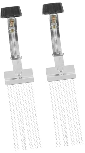 Alambre de Caja Plata 2 Piezas Estructura de Bobina | Hierro y Plástico, Extremos Antiobstrucción, Respuesta Rápida y Precisa, para Caja Infantil y Instrumento de Percusión
