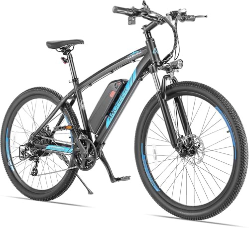 ANCHEER Vélo électrique de trekking 27,5 pour homme et femme avec batterie amovible 36 V 10,4 Ah, moteur 250 W, portée 100 km, vélo électrique avec transmission à 21 vitesses, VTT électrique Pedelec
