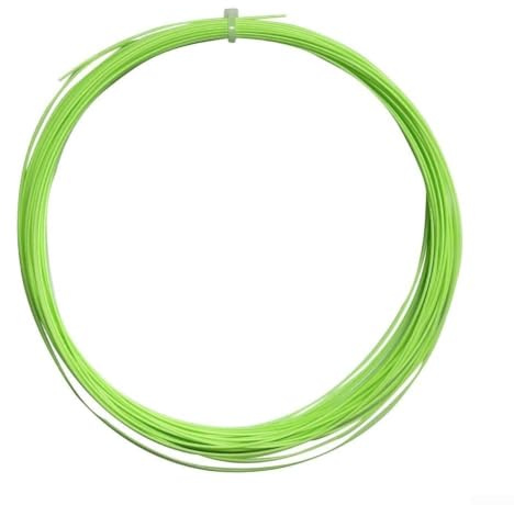 10 cuerdas de bádminton de calibre estándar, tipo de entrenamiento, cuerda de nailon para bádminton, construcción de material de nailon para trazos básicos (verde)