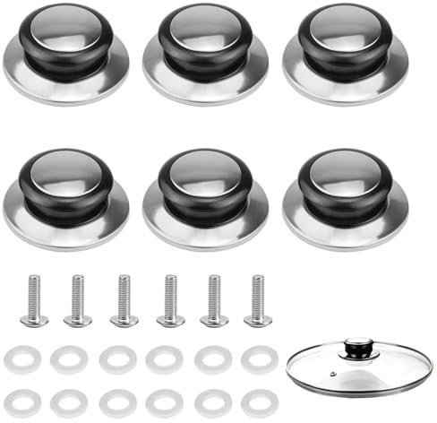 banjiabb 4 Stück Topfdeckelgriff,Topfdeckel 16cm,Topfdeckel Griff,Griff Für Topfdeckel,Topfgriff,Deckelknopf,Universal Deckelknauf,Für Topfdeckel, Kasserolle, Ersatzknöpfe