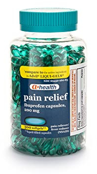 A+Health Ibuprofen 200 Mg Softgels, Pain Reliever/Fever Reducer (NSAID), 300 Count