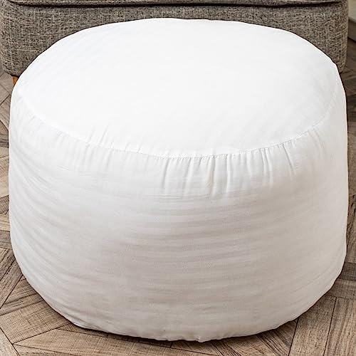 Asuprui Pouf Filler PP Cotton Footstool Pouf Stuffing Pouf Insert Ottoman Filler Bean Bag Filler 20x20x12 Inches Round