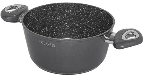 Aeternum, Petragres Ecosolution, Casseruola Antiaderente, Diametro 20 cm, Full Induction, Adatto all'Induzione, Rivestimento PFAS FREE, Grigio scuro